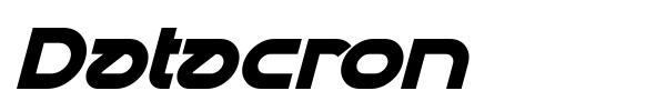 Datacron font preview